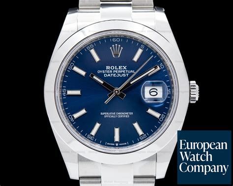 rolex 126300 datejust 41 oyster blue|rolex 126300 price.